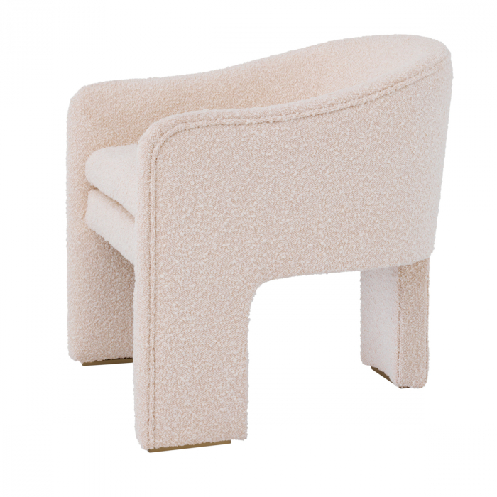 Fotoliu, Pebbles bouclé crem, Dims: W. 66 | D. 67 | H. 69 | SD. 50 | SH. 45 | AH. 59.5  (CM) [3]