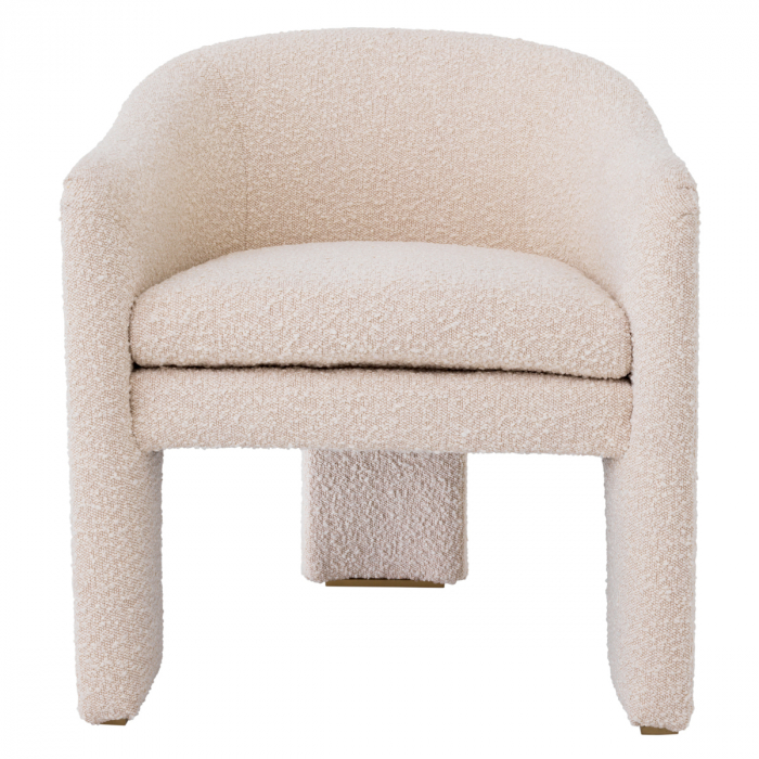Fotoliu, Pebbles bouclé crem, Dims: W. 66 | D. 67 | H. 69 | SD. 50 | SH. 45 | AH. 59.5  (CM) [2]
