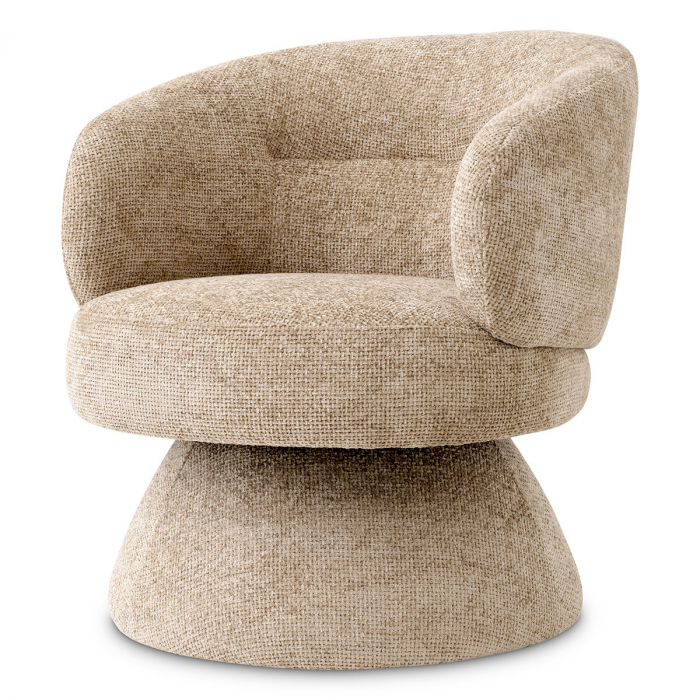 Fotoliu pivotant Liberty lyssa sand, Dims: W. 70 | D. 80 | H. 79 | SD. 55.5 | SH. 46 | AH. 70  (CM) [1]