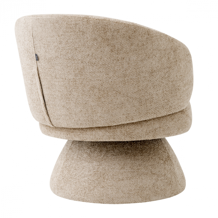 Fotoliu pivotant Liberty lyssa sand, Dims: W. 70 | D. 80 | H. 79 | SD. 55.5 | SH. 46 | AH. 70  (CM) [3]