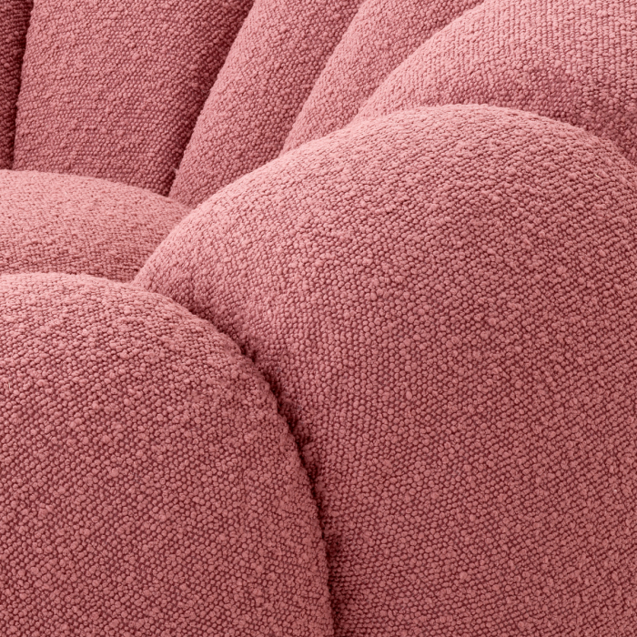 Fotoliu pivotant Mello bouclé rose [7]