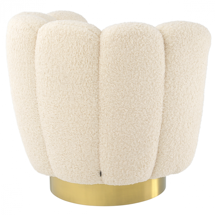 Fotoliu pivotant Mirage din faux shearling [5]