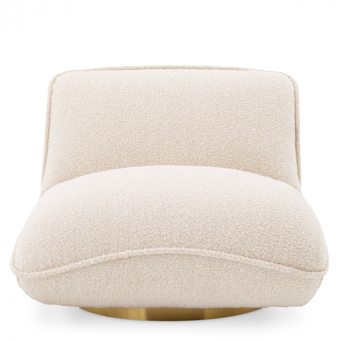 Fotoliu pivotant Relax bouclé cream, Dims: W. 85.5 | D. 105 | H. 71 | SD. 75 | SH. 47  (CM) [3]