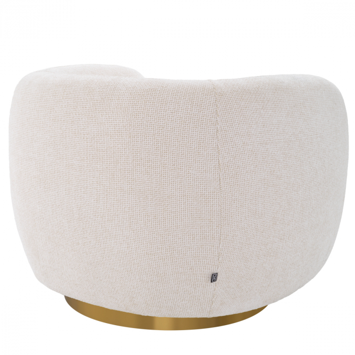 Fotoliu pivotant Roxy lyssa off-white, Dims: W. 93 | D. 80 | H. 71 | SD. 53 | SH. 45 | AH. 71  (CM) [3]