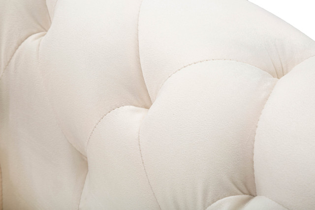 Fotoliu Praga, Metal/Poliester, Crem/Auriu, 71x93x86 cm [8]