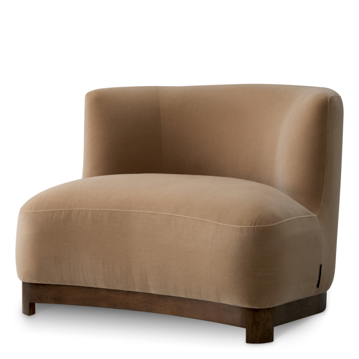 Fotoliu Stelvio cu finisaj nuc Morris Merino Camel [2]