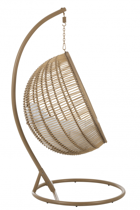 Fotoliu Suspendat, Metal, Natural, 119x110x193 cm [3]