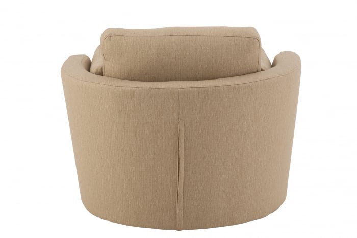 Fotoliu Swivel, Lemn/Textil, Bej, 98x107x88 cm [4]