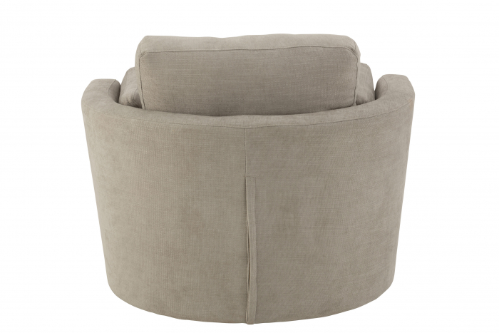 Fotoliu Swivel, Lemn/Textil, Gri, 98x107x88 cm [4]