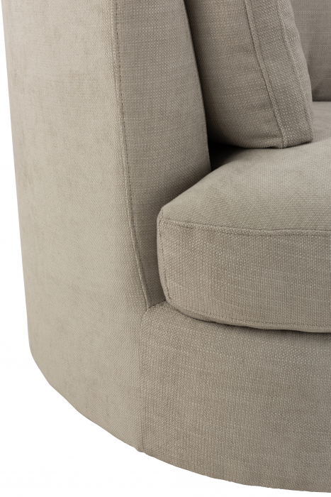 Fotoliu Swivel, Lemn/Textil, Gri, 98x107x88 cm [5]