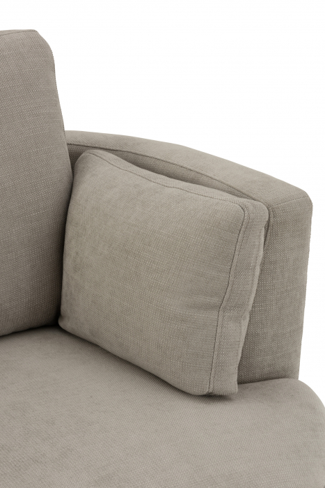 Fotoliu Swivel, Lemn/Textil, Gri, 98x107x88 cm [7]
