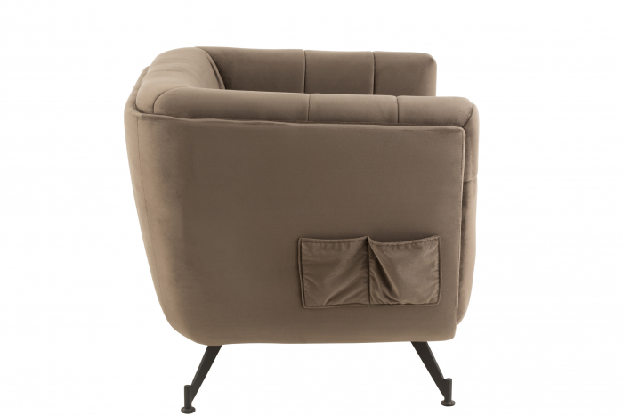 Fotoliu, Textil/Lemn, Gri, 90x82x75.5 cm [3]