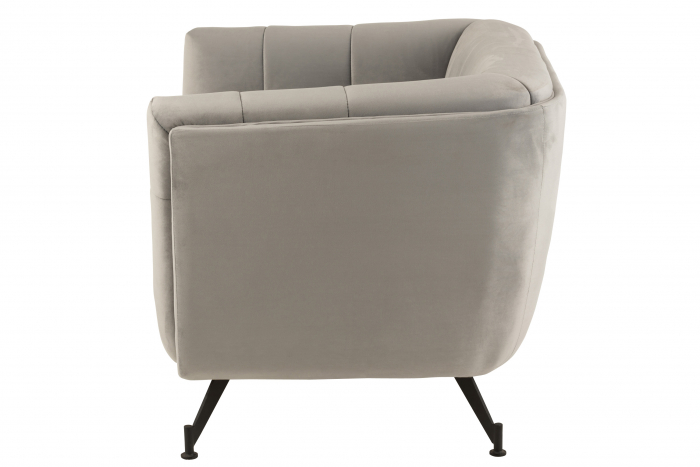 Fotoliu, Textil/Lemn, Gri, 90x82x75.5 cm [5]