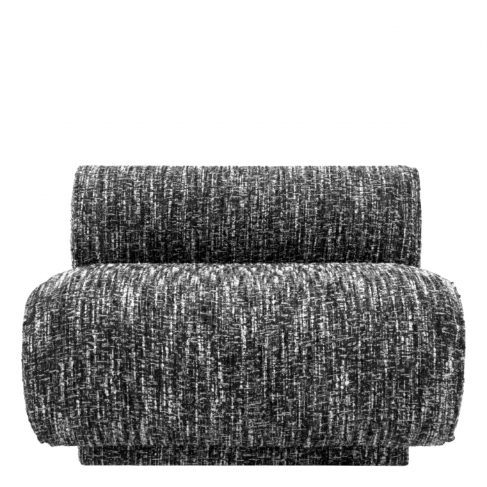 Fotoliu, Urbano bouclé sonata negru, Dims: W. 97 | D. 105 | H. 68.5 | SD. 73 | SH. 44  (CM) [2]