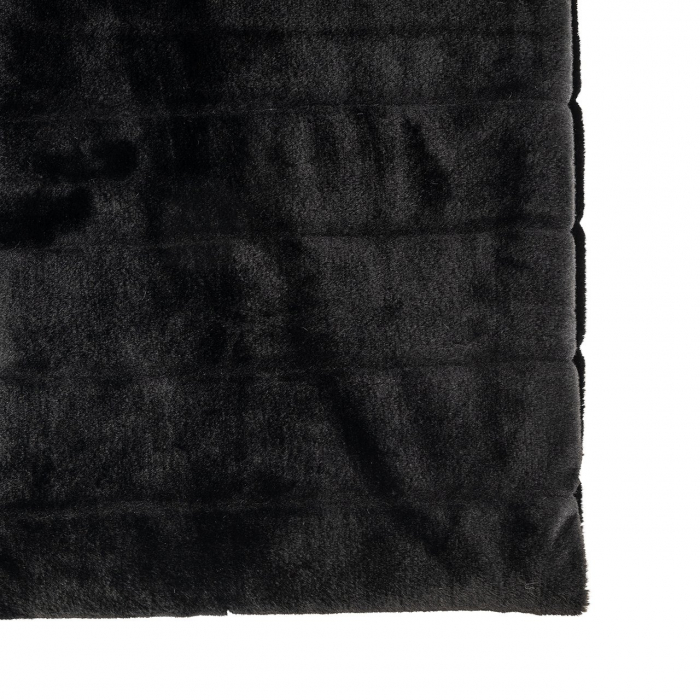Pătură cu blană Katie (Negru), Dims: 1.0 x 200.0 x 150.0 cm [3]