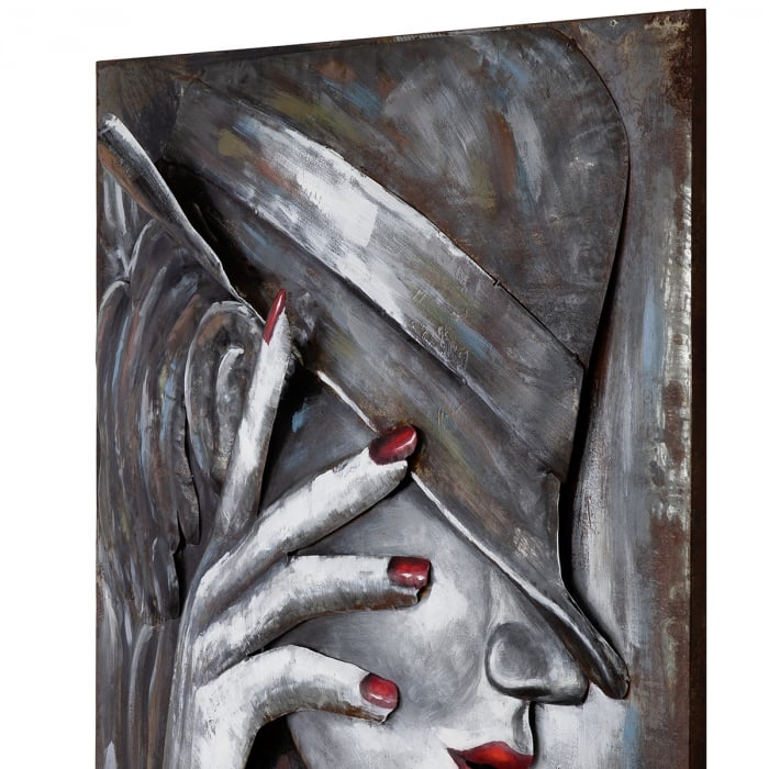 Galeria GILDE, Tablou, dreptunghiular, Casablanca, Metal, alb, PU 1, L. 6 cm, L. 80 cm, H. 120 cm [2]