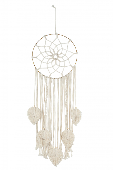Ghirlanda Boho, Panza, Alb, 30x86 cm [2]