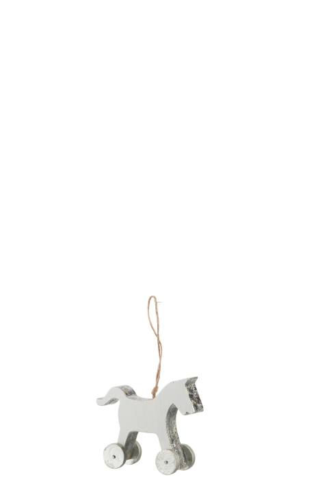 Ghirlanda, Lemn, Alb, 11.5x3.5x9 cm [2]