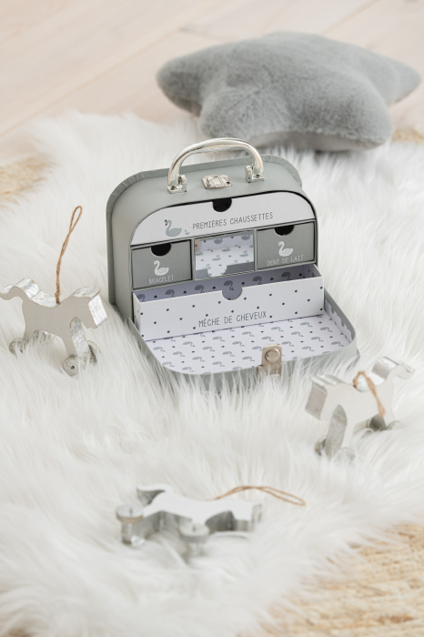 Ghirlanda, Lemn, Alb, 11.5x3.5x9 cm [1]