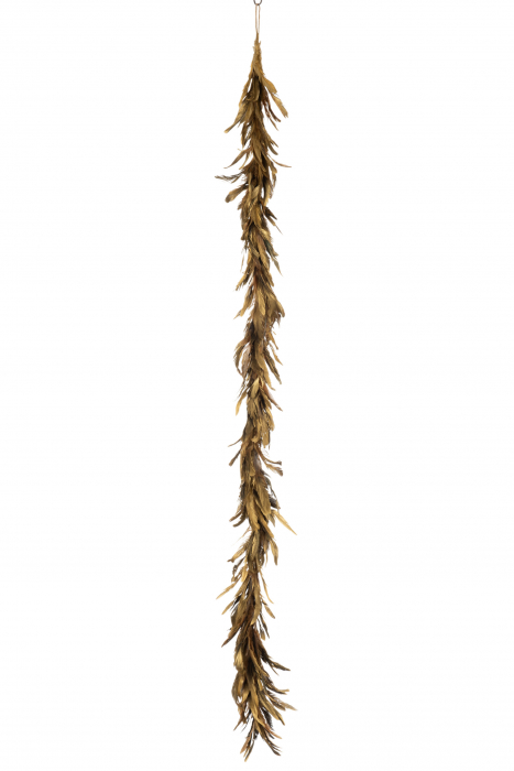 Ghirlanda, Pene, Auriu, 30x30x145 cm Jolipa