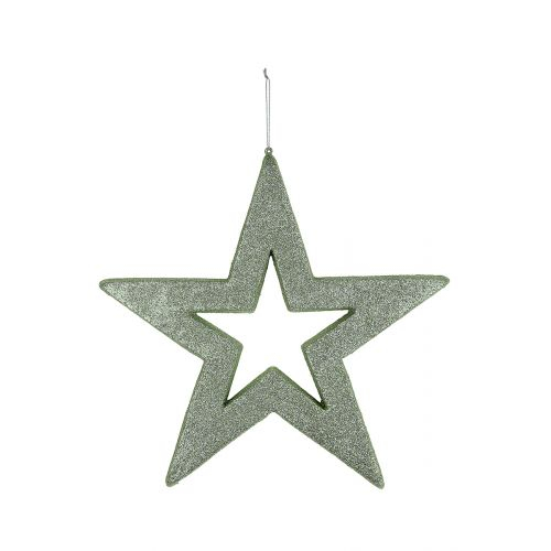 Ghirlanda Star Glamour, Sintetic, Verde, 2x33x40 cm