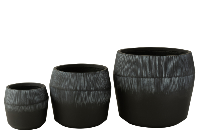 Ghivece pentru flori, FIBER, SET3 [2]