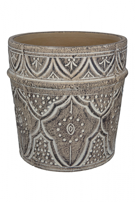 Ghiveci Afrique, Ceramica, Maro, 23.5x23 cm