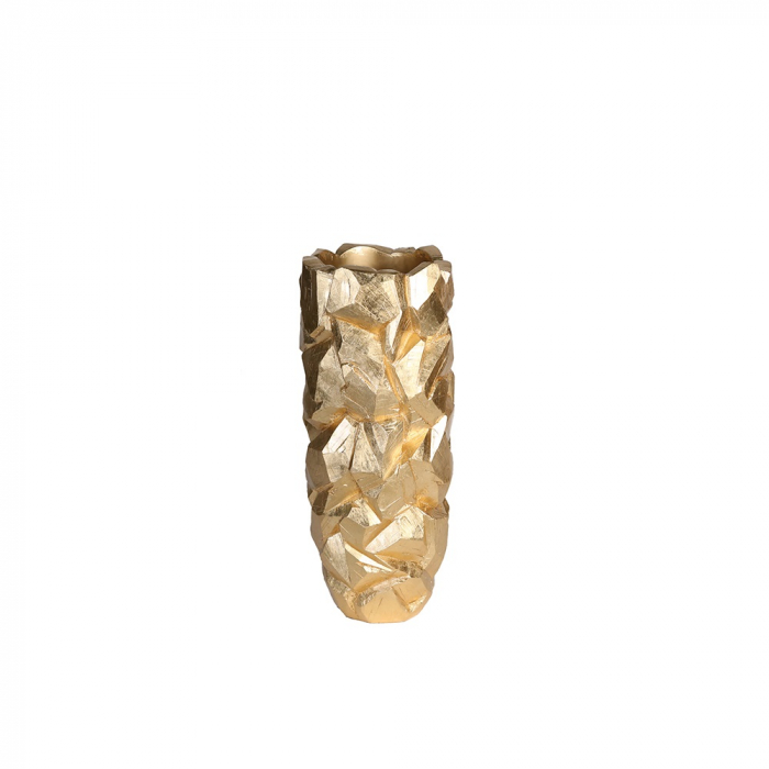 Ghiveci Big Nugget, fibra de sticla, auriu, 70x35 cm [2]