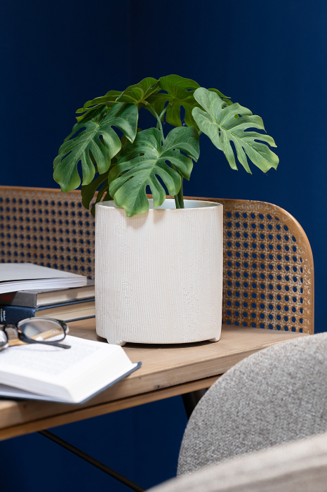 Ghiveci, Ceramica, Alb, 15x15x15.5 [1]