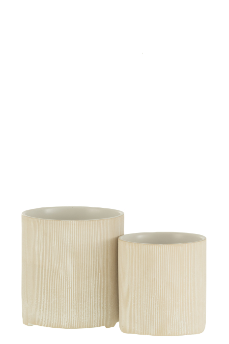 Ghiveci, Ceramica, Alb, 15x15x15.5 [4]