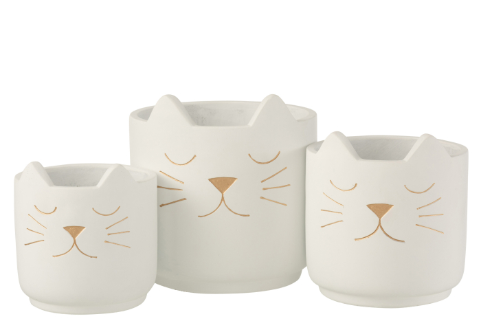 Ghiveci, Ceramica, Alb, 19x19x19.5 [3]