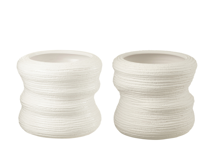 Ghiveci, Ceramica, Alb , 32x32x26 [2]