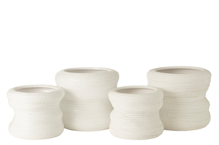 Ghiveci, Ceramica, Alb , 32x32x26 [3]