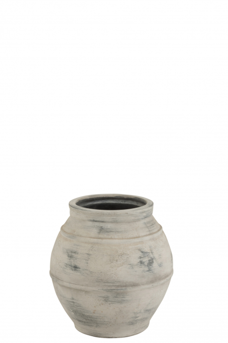 Ghiveci, Ceramica, Alb, 38x38x38 cm Jolipa
