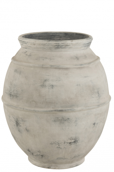 Ghiveci, Ceramica, Alb, 68x68x80 cm