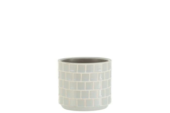 Ghiveci, Ceramica, Albastru, 12x12x11 [1]