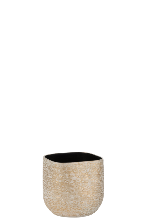 Ghiveci, Ceramica, Auriu, 24x20.5x21 [2]