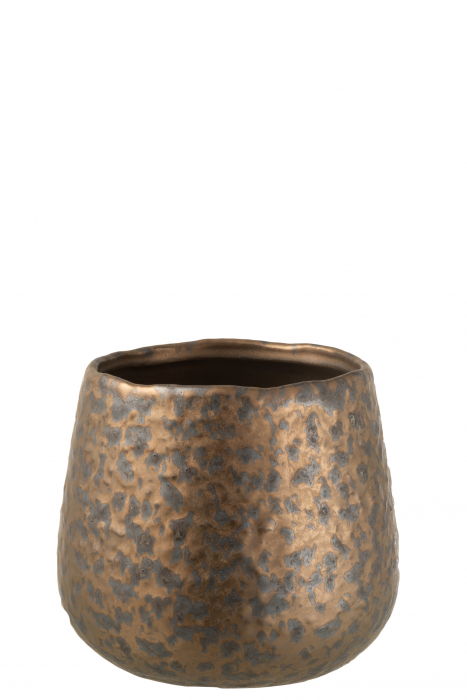 Ghiveci, Ceramica, Cupru, 16x16x13.8 cm