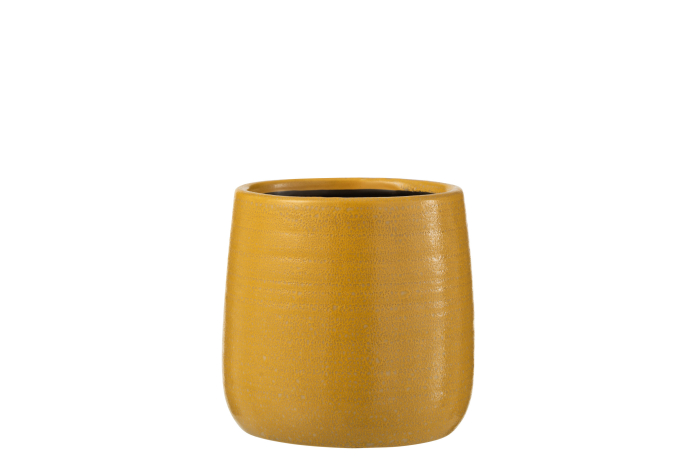 Ghiveci, Ceramica, Galben, 14x14x14 [2]