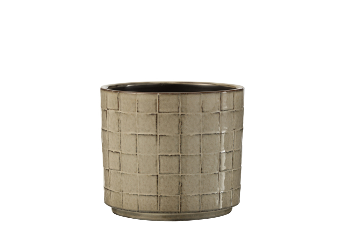 Ghiveci, Ceramica, Gri, 16.5x16.5x15 [1]