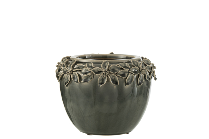 Ghiveci, Ceramica, Gri, 21.5x21.5x16.5 [1]