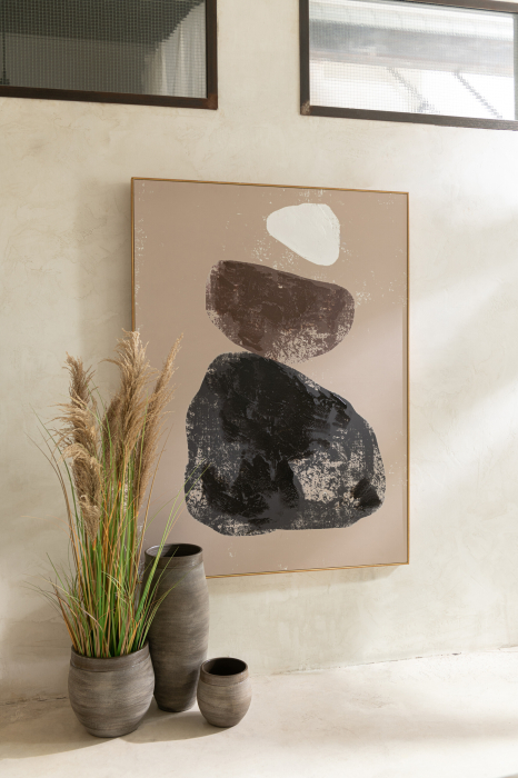 Ghiveci, Ceramica, Maro, 25x25x25 [3]