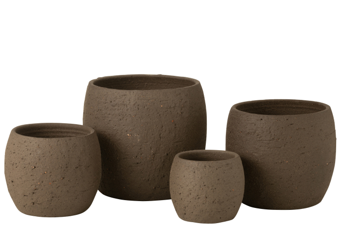 Ghiveci, Ceramica, Maro, 28x28x26 [3]