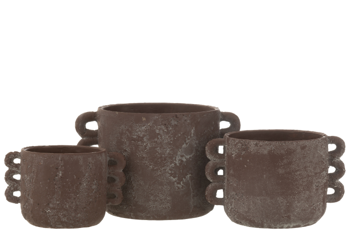 Ghiveci, Ceramica, Maro, 30x22x19 [2]