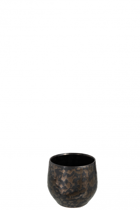Ghiveci, Ceramica, Negru, 13.5x13.5x12.5 [1]