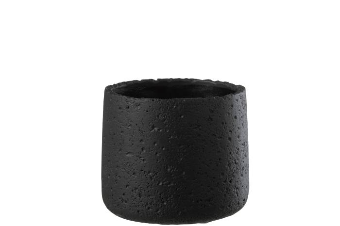 Ghiveci, Ceramica, Negru, 14.5x14.5x12.5 [1]