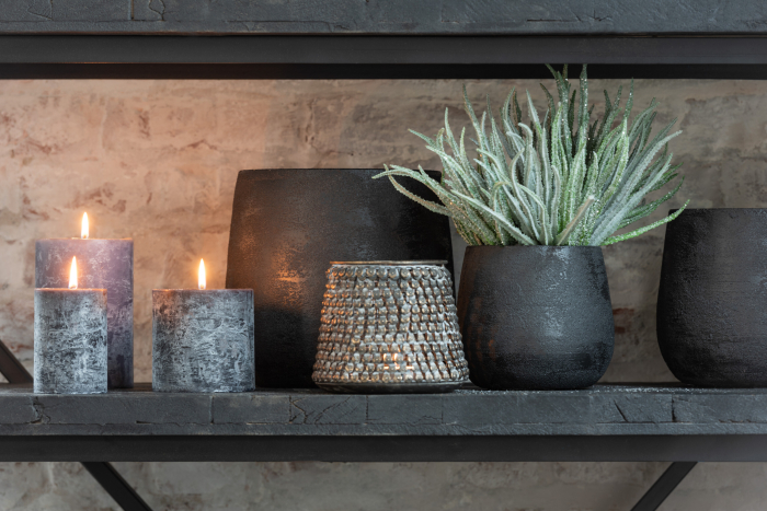 Ghiveci, Ceramica, Negru, 16.5x16.5x14 [3]