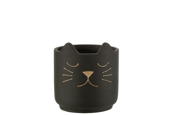 Ghiveci, Ceramica, Negru, 16x16x16.5 [2]