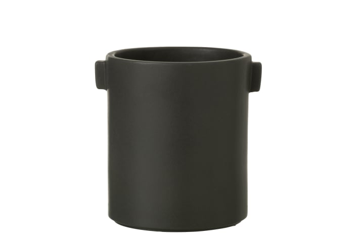 Ghiveci, Ceramica, Negru, 17x14x16 [1]