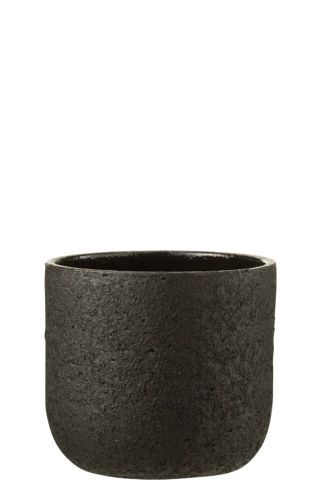 Ghiveci, Ceramica, Negru, 22x22x20 [1]